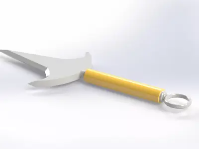 Flying Thunder God Kunai 3D Model Stylized Anime Weapon Mid Poly 3D model