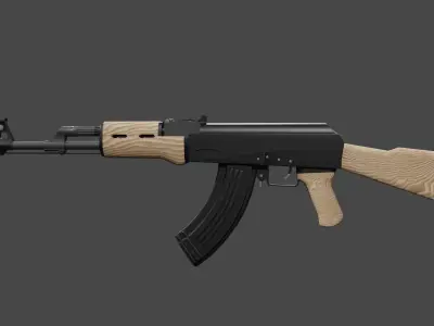 Ak-47 ak - rifle 3D model 3