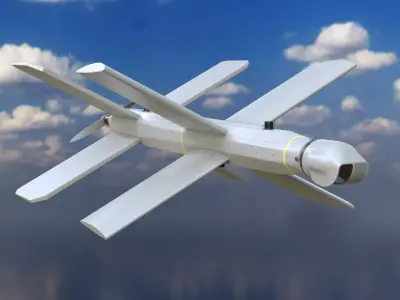 Lancet Drone Low-poly 3D model