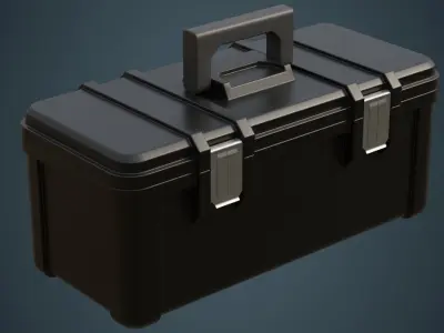 Toolbox 3A Low-poly 3D model