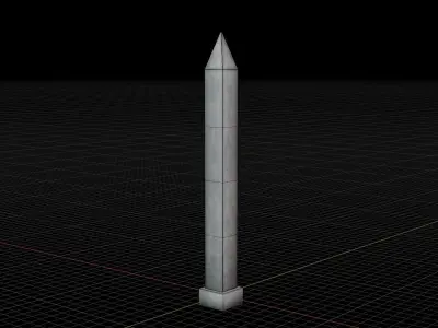 Obelisk Low-poly 3D model