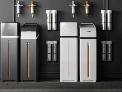 Water purifier filter purification 3D model 3D model