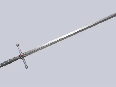 Fantasy rapier Low-poly 3D model purchase