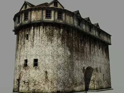 Medieval Building Low-poly 3D model buy