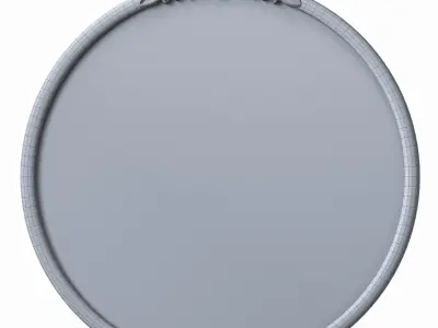 Worldmarket  Metal Vintage Style Wall Mirrors 3D model