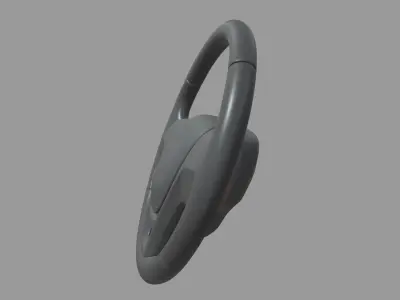 Steering Wheel Car Low-poly 3D model