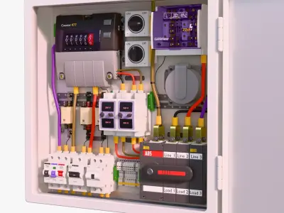 Electrical Power Distribution Box M1 3D model