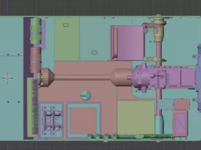 Panzer I interior hull 3D model