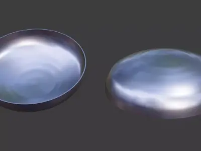 Ellipsoidal Dish 3D Free low-poly 3D model