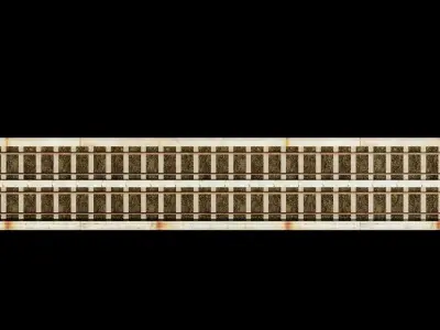 rail flyover Low-poly 3D model