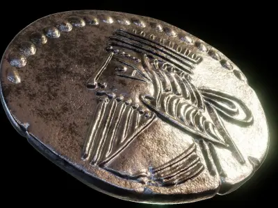 Parthian Kingdom Arsaces XLI coin 3D print model