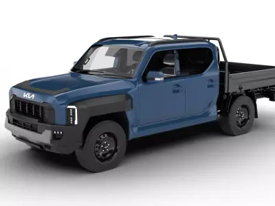 Kia Tasman Chassis 2026 3d model 3D model