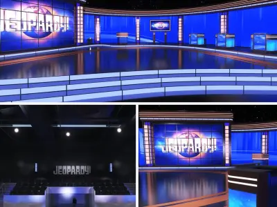 TV Game Show - Jeoprady 3D model