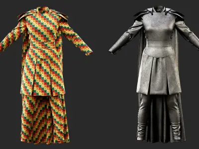 Female Fantasy Outfit  3D model