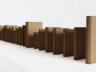 Antique Books Low-poly 3D model