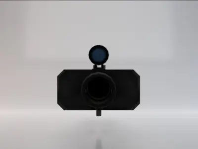 Heavy Sniper Rifle  Low-poly 3D model