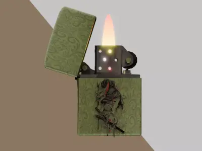 Zippo lighter model Low-poly 3D model