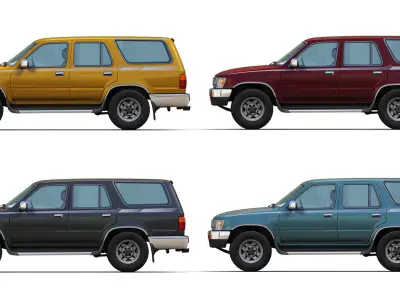 Toyota 4runner hilux 3D Model Pack