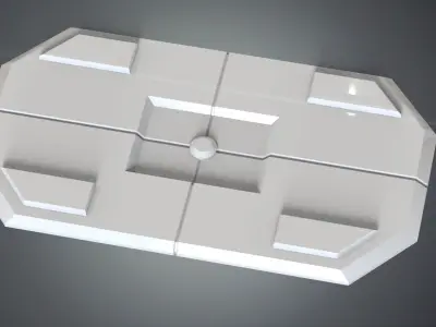 Sci-Fi Panels Kitbash pack Low-poly 3D model