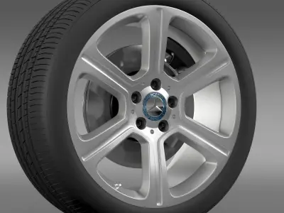 Mercedes Benz C 300 Exclusive line wheel 3D model