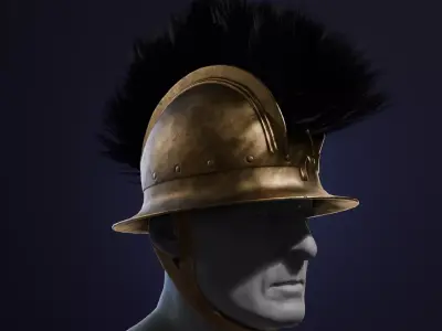 Celtic Hallstatt Bronze Helmet Low-poly 3D model