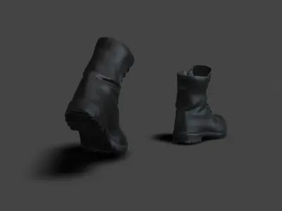SHOE-004 Backward Walk Low-poly 3D model
