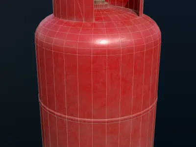 Gas cylinder Free low-poly 3D model purchase
