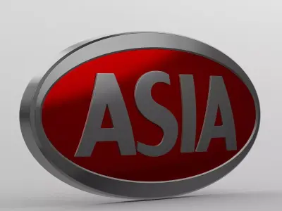 asia logo 3D model
