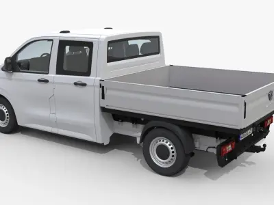 VW Transporter 2025 Double Cab 3D model
