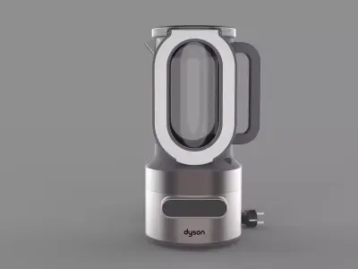 Dyson Style Concept Kettle  Futuristic Kitchen Appliance 3D model