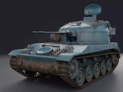 AMX-13 DCA PBR Model 3D model