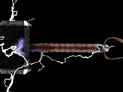 Mjolnir Thor Hammer 3D model