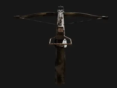 Crossbow Pistol Post-Apoc Low-poly PBR Low-poly 3D model