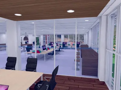 Interior Glass SHC Quick Office LM Low-poly 3D model