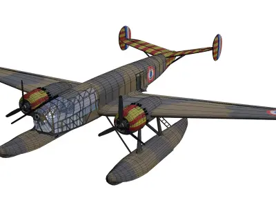 Liore et Olivier LeO H-47 Low-poly 3D model