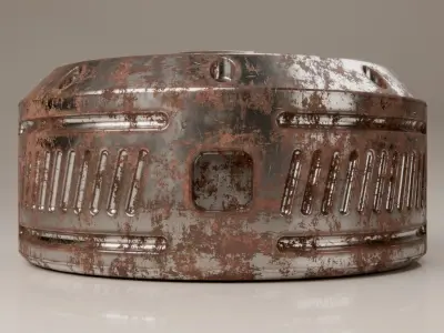 Rusty Mechanical Prop 1 3D model