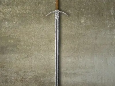 Sword lord of rings Low-poly 3D model
