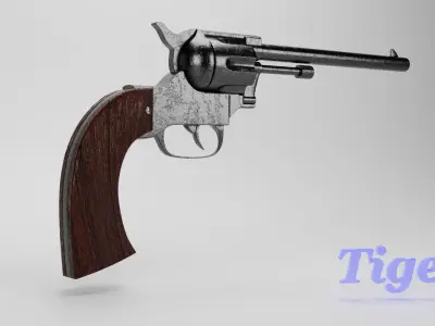 Colt-Revolver tiger revolver 3D model