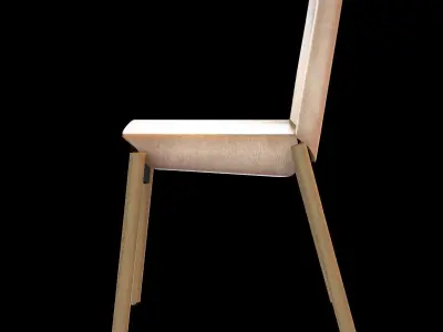 kristalia 1085 edition hide leather chair  3D model