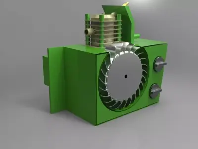 chainsaw machine Free 3D model