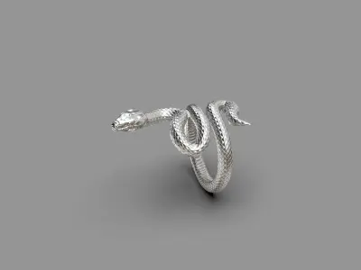 Snake Ring 3D print model 3D print model