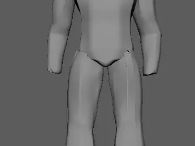 male human body Free 3D model