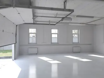 Home Garage Base Interior 1 Vray 3D model