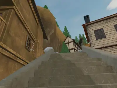 Crater Village 3D model