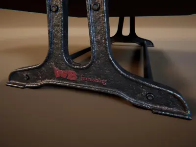 Coffee Table 7 Low-poly 3D model