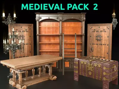 medieval pack two 3D model