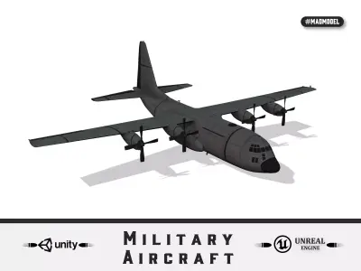Military airplane 3D model
