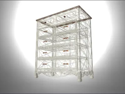 Furniture Chests of Drawers Cottage Low-poly 3D model