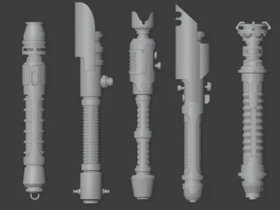 10 lightsaber 3D model