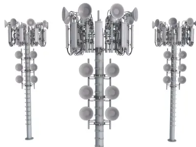 Cell Phone Tower  3D model